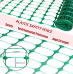 Garden Fence,Snow Fence,Plastic Safety Fence+25 Steel Plant Stakes,Patio Snow Fence 40 Inches X 100 Feet Green Plastic Garden Netting and 25 4-Foot Stakes