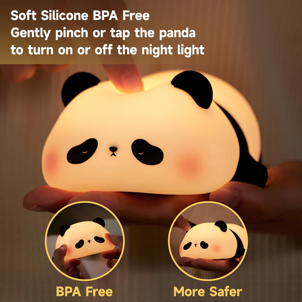 Cute Duck Lamp,Fun Lying Flat Duck/Chicken/Pig/Rabbit/Panda Night Light,LED Squishy Animal Novelty Lamp,Toddler Baby Night Light Christmas gifts for Kids,Nursery Touch Kawaii Lamp Room/House Décor