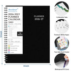 Planner 2026-2027 for Office, School, Home - Spiral Bound Academic Monthly Weekly Calendar July 2026 - June 2027 Organizer with To Do List, Tabs & PP Cover 8" x 10"
