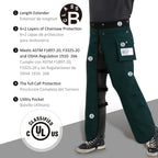 ZELARMAN Chainsaw Chaps Apron 8-Layer Wrap for Men/Women Loggers Forest Workers Protective Chain Saw Pants Adjustable