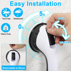 Consss Shower Grab Bars for Seniors, 250BL Shower Handles for Elderly Suction, Safety Heavy Bathtubs Grab Bars 2PCS Handicap Grab Bars Support for Bathroom/Showers/Toilet