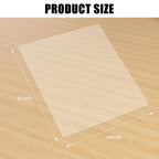 Kuyal Clear Chair Mat, Hard Floor Use, 57" x 44" Transparent Office Home Floor Protector mat Chairmats (57" x 44" Rectangle)