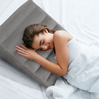 Inflatable Wedge Pillow for Sleeping, Portable Travel Wedge Pillow for Sitting in Bed, Inflatable Wedge Pillows for Travel, Blow Up Wedge Pillow Under Knee Pillow