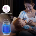 Zap Guardian Bug Zapper, Buzzbug Mosquito Killer Multifunctional Outdoor Equipment with Solar & USB Charging, Portable and Rechargeable, Suitable for Home, Camping (2Pcs-Orange)