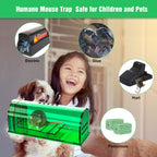 6 Pack Live Mouse Traps No Kill, Humane Mouse Traps Indoor for Home, Reusable Mice Trap Catcher for House & Outdoors