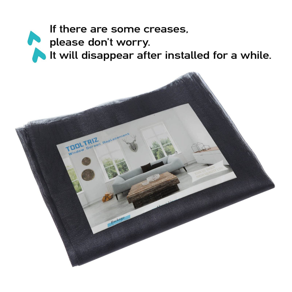 Windows Screen and Screen Door Replacement, 48"x118" Durable Fiberglass Screen Mesh - Screen & Sliding Screen Door Repair for Patio & Window