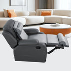 HOMBYS 5-in-1 Recliner Seat Cushion for Elderly+Lumbar Support Pillow + Leg Pad, with Adjustable Half Moon Neck Pillow & Footrest, High Density Foam Filling with Velvet Fabric, Thick & Non-Slip, Grey
