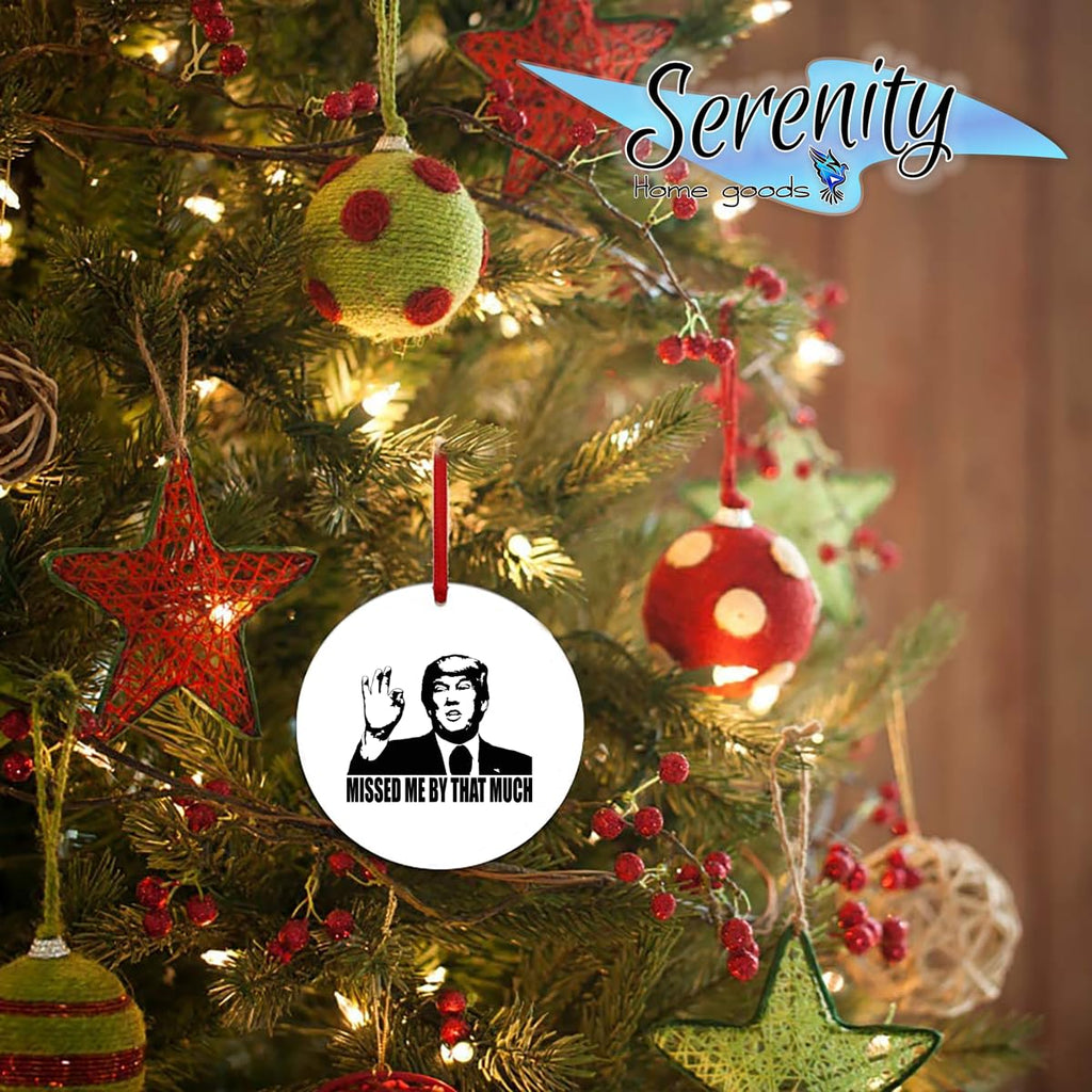 Trump Ceramic Christmas Tree Ornament | Missed By That Much
