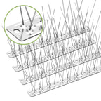 Valibe Pigeon Spikes Stainless Steel Bird Spikes for Outside to Keep Birds Away 12 Pack 10ft Coverage Bird Spikes Wire Prevention Spikes for Small Bird Squirrel for Fence Roof Blacony