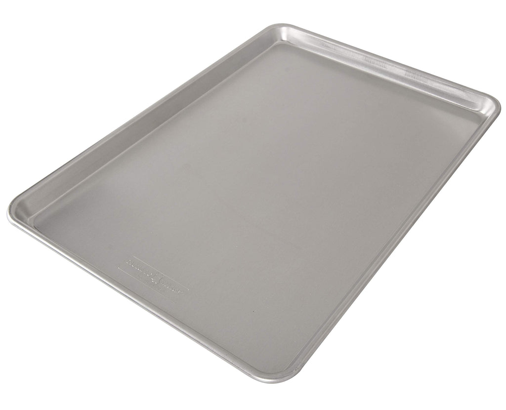 Nordic Ware Naturals Extra Large, 21 x 15 inch Baking Set - USA Made Aluminum Commercial Quality Pan for Baking or Roasting, Encapsulated Galvanized Steel Rim Prevents Warping, 2pk Big Sheet