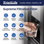FrigiLife Refrigerator Water Filter Compatible with Frigidaire EPTWFU01, EWF02, Pure Source Ultra II, 3PACK