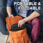 WISIMMALL Gel Seat Cushion Portable Travel Cushions, 16.5" x 12" Large Size Super Thick Foldable Chair Seat Cushion Lightweight for Car Office Chair Wheelchair, Pressure Sores Tailbone Pain Relief