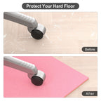 Hsurbtra Office Chair Mat for Hardwood Floor, 31.5" x 47" Ultra Thick Non-Slip Computer Chair Mat, Heavy Duty Floor Protector, Large Desk Rug for Office Home, Pink