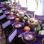 Sparkly Purple Sequin Tablecloth Mermaid Tablecloth Halloween Glitter Table Overlay Bridal Shower Decorations Christmas Rectangular Tablecloths 50x80 Inch