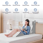 Yojoker 4PCS Orthopedic Bed Wedge Pillow Set for Sleeping, Post Surgery Foam Pillow for Body, Back and Leg Pain Relief, Triangle Adjustable Support Pillow - Acid Reflux Sleeping Pillows