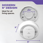 Kidde Smoke & Carbon Monoxide Detector, 10-Year Battery Powered, LED Warning Light Indicators