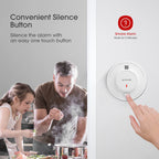 X-Sense Smoke Alarm, 10-Year Battery Fire Alarm Smoke Detector with LED Indicator & Silence Button, SD2J0AX, Pack of 10