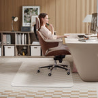 WASJOYE Office Chair Mat for Carpet, 30" x 48" Chair Mat for Carpet with Non-Slip Studded for Home and Office Low Pile Carpet