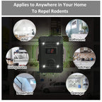 Ultrasonic Rodent Repellent for Cars, Repellent Under Hood, Battery Operated, Mouse Squirrel Rat Deterrent with Strobe Light, Keep Rodents Out of Car, Truck, RV