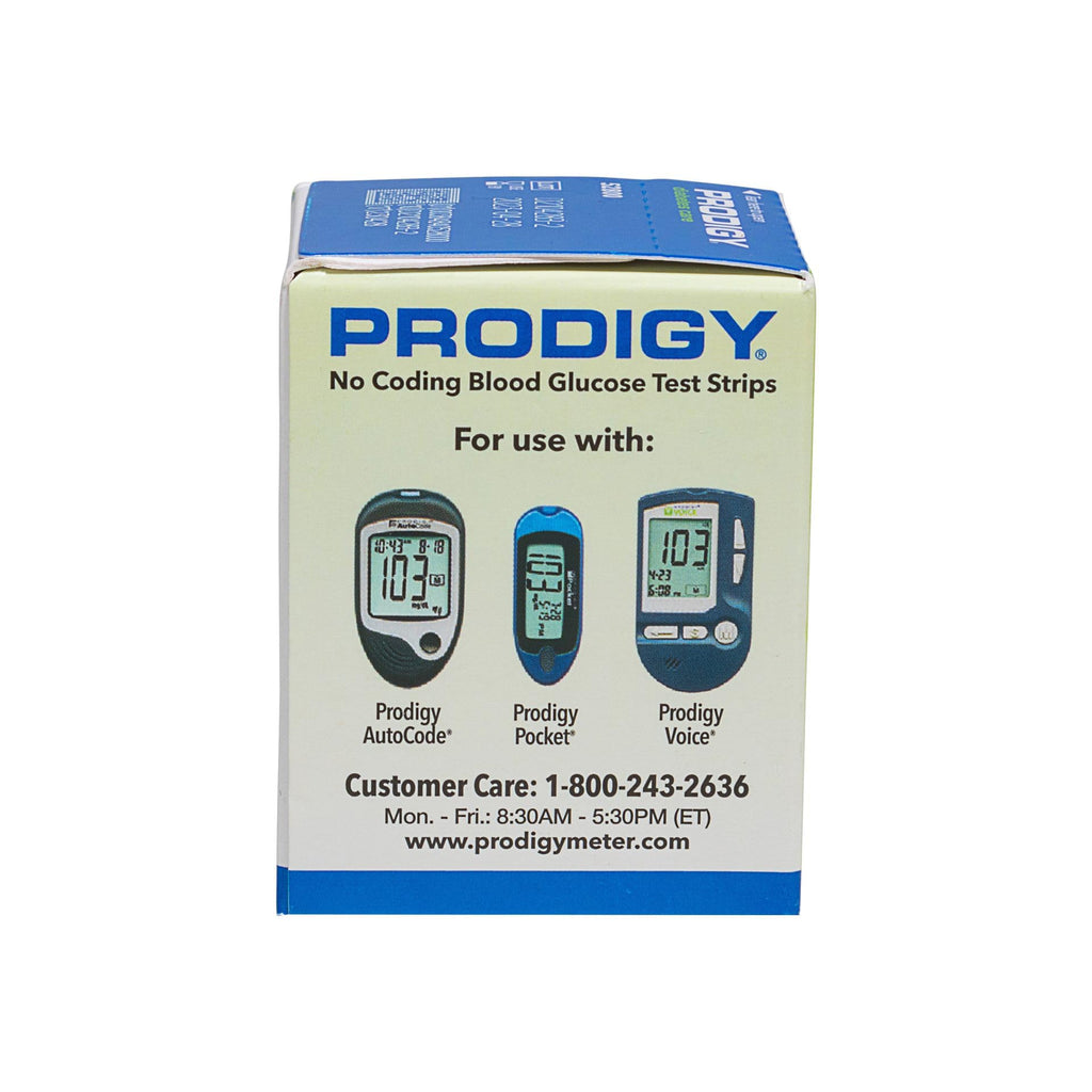 Prodigy 52800 No Coding Blood Glucose Test Strips
