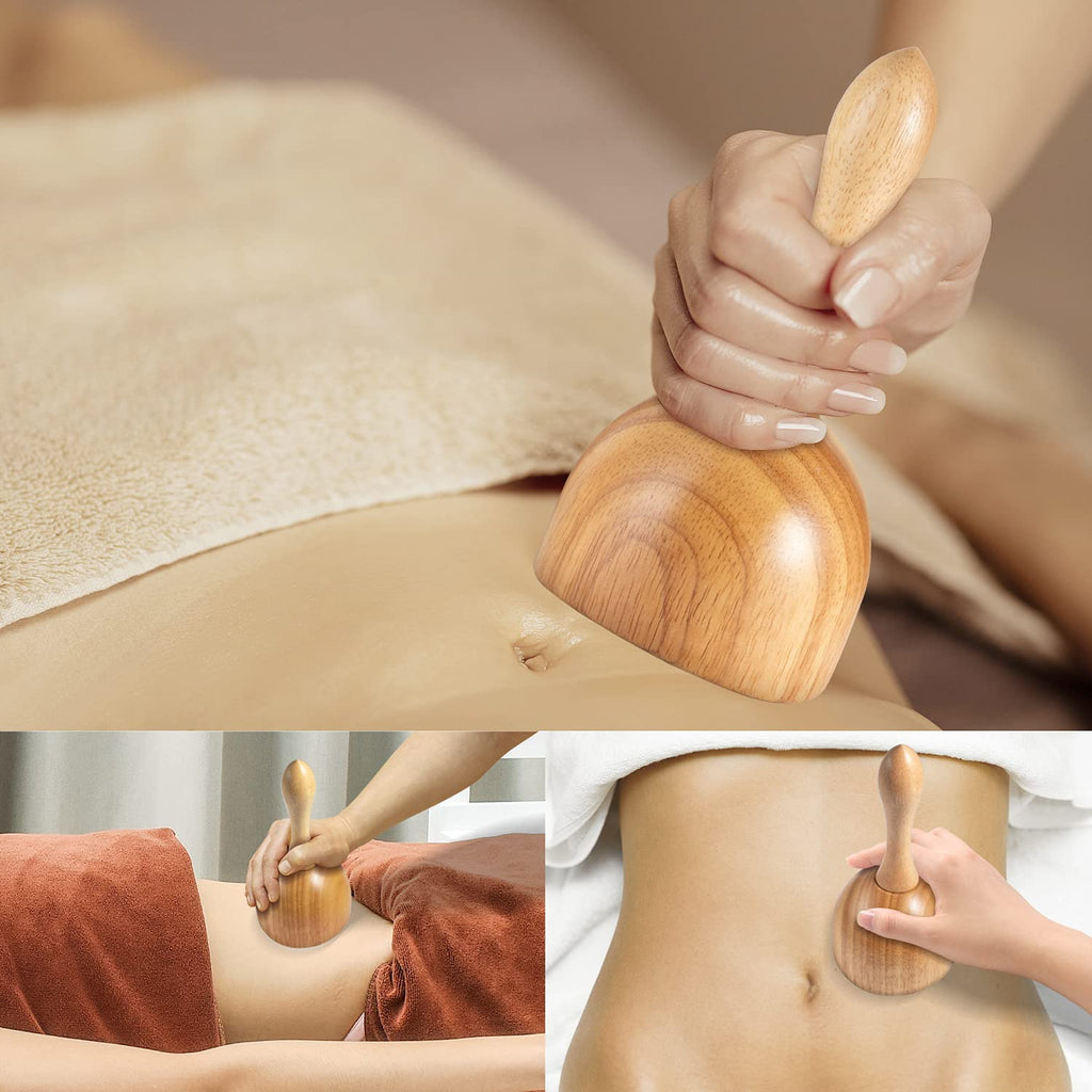 YMM Wood Therapy Massage Tools for Body Shaping, 3-in-1 Lymphatic Drainage Massager, Professional Maderoterapia Kit, Anti Cellulite Massage Roller Body Sculpting Tools Set