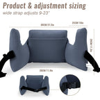 RoamReady Hysterectomy Recovery Pillow, Post-Surgery Cushion for Abdomen C-Section Tummy Tuck Lumpectomy Myomectomy Patients Must Haves Abdominal Pillow with Pocket (Navy Blue)