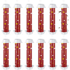 12 Pcs Sticky Fly Trap Fly Stick Indoor Outdoor Long Lasting Adhesive Fly Catcher with Hanging Hook for Wasps Gnats Bugs Insects Moths Fruit Flies Mosquitoes Spiders Fleas (Red, White)