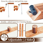 Ring Toss Games for Adults, Patio Decor, Yard Games, Outdoor Indoor Games, Wooden Hook and Ring Game for Bars, Home, Party, Christmas Games (Large)