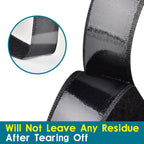 3/4 Inch x 82 Feet Black Hook Loop Strips with Adhesive Heavy Duty, Multi-Purpose Hook and Loop Tape, Double Sided Hook Loop Rolls, Picture Hanging Strips, TV Accessories, TV wall Adhesive Tape