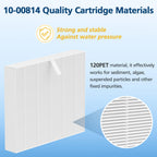 Beckacher 10-00814 Hot Tub Spa Flat Filters Compatible with Bullfrog M Series M6 M7 M8 M9, A Series A5 A6 A7 A8 A9 (2023 to Present) and Swim Series S150 S180XD S200-4 Pack