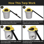 Mouse Trap Bucket - Multi-Catch, Auto-Reset, Humane or Lethal Rat Trap - Mouse Traps Indoor for Home - No Chemicals or Glue Needed - Durable ABS Material - 5 Gallon Bucket Compatible