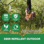 AMDEIUR Deer Repellent for Plants, Rabbit Repellent Outdoor, Deer Deterrent for Yard, Bunny Repellent, Deer Away, Keep Rabbits Out of Your Garden, Safe for Family, Pets and Plants, 8 Packs
