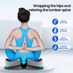 Benazcap Large Seat Cushion for Office Chair Memory Foam Coccyx Pain Relief Cushion Pillow for Back Support Non-Slip Seat Pad for Office Desk, Car Seat, Wheelchair, Sciatica-Black&Grey