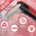NINEMAX Car Door Handle Assist for Elderly, Vehicle Door Latch Support Handle Portable Grab Cane for Getting in/Out of Car (Red)