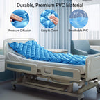 Careboda Alternating Pressure Mattress Anti Decubitus Air Pads with Electric Quiet Pump System, Pressure Sore Pad and Bed Sore Prevention, Air Mattress for Hospital Bed and Home Use Blue