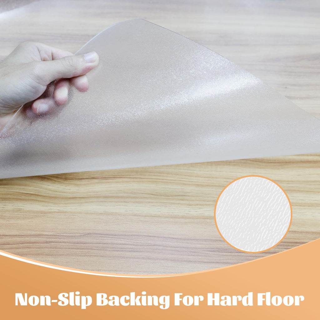 KMAT Office Chair Mat,Easy Glide Hard Wood Tile Floor Mats,Chair Mat for Home Office Rolling Chair,Heavy Duty Floor Protector -36"x48" with Lip