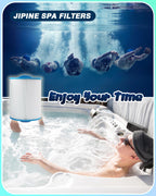 JIPINE PAS50SV Hot Tub Filter Replaces Artesian Spa Filter, Magnum AR50, PAS50SV-F2M, 6CH-502, FC-0311,06-0006-12,Master Deluxe M60506,Baleen AK-90161,Excel Filters XLS-604 Spa Filter, 2 Pack