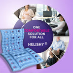 Inflatable Seat Cushion Anti-Decubitus Wheelchair Cushion, Breathable Backrest Air Cushion Bed Sore Cushion for Pressure Sores Pain Relief - Portable Travel Seat Cushion for Airplane/Car/Office