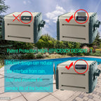 Upgraded FDXLBKP1930 Keypad and Bezel Assembly and IDXL2DB1930 Display Board Compatible with Hayward Universal H-Series Low NOX Pool Heater H150FDN H150FDP H200FDN H250FDN H300FDN H350FDN H400FDN