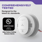 Kidde Hardwired Smoke & Carbon Monoxide Detector, AA Battery Backup Smoke Alarm, Interconnectable, LED Warning Light Indicators, Meets New UL Standard