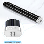 Kittmip Bug Zapper Replacement Bulbs, 40w Black Light Bulb Compatible with Black Flag Bug Zapper Model BZ-40DX, BZ-40MAX, and BZ-40BLK (2)