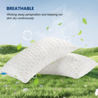 btasleeep Cooling Side Sleeper Pillow for Neck and Shoulder Pain Relief, Adjustable Shredded Memory Foam Bed Pillows for Sleeping, Ergonomic Curved Pillow, Queen Size, Extra Fill Included