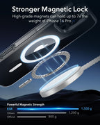 ESR for iPhone 16 Pro Case, Compatible with MagSafe, Shockproof Military-Grade Protection, Magnetic Phone Case for iPhone 16 Pro 6.3 inch, Clear