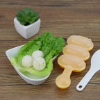 Rice Ball Mold,Rice Ball Shaker, Ball Shaped Kitchen Tools DIY Lunch, Maker Mould Food Decor for Kids, Mold With a Mini Rice Scoop（yellow）…