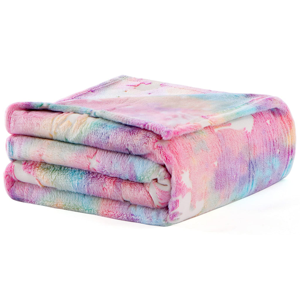 Glow in The Dark Blanket Unicorns Gifts for Girls,Toys for 2 3 4 5 6 7 8 9 10 Year Old Girl Gifts,Soft Kids Blankets for Christmas Halloween Birthday Valentines Gifts,50"x60"