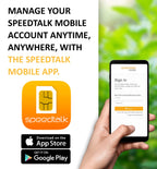 SpeedTalk Mobile $30 SIM Card for GSM GPS Tracking Kid Child Elderly Pet SmartWatch Car Tracker Devices Locators - 6 Months Service - USA Canada & Mexico Roaming
