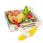 Melissa & Doug Cutting Fruit Set - Wooden Play Food Kitchen Accessory, Multi - Pretend Play Accessories, Wooden Cutting Fruit Toys For Toddlers And Kids Ages 3+