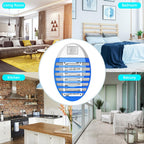 4 Pack Bug Zapper Indoor, Fly Trap for Indoors, Electronic Mosquitoes Killer, Mosquito Zapper, Electronic Mosquito Zapper Gnat Traps with LED Light for Patio