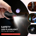 Safe Sound Personal Alarm, 130 dB Loud Siren Song Emergency Security Alarm Keychain with LED Light, Personal Sound Safety Siren for Women, Men, Children, Elderly(Black)