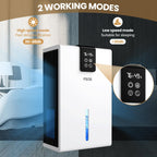 Dehumidifier, 118 OZ Dehumidifier for Home (980 sq.ft), Dehumidifiers for Basement, Bathroom, Bedroom, Quiet with Humidity monitoring, Auto Shut Off, Sleep Mode, 7 Colors LED Light, RV, Closet, White